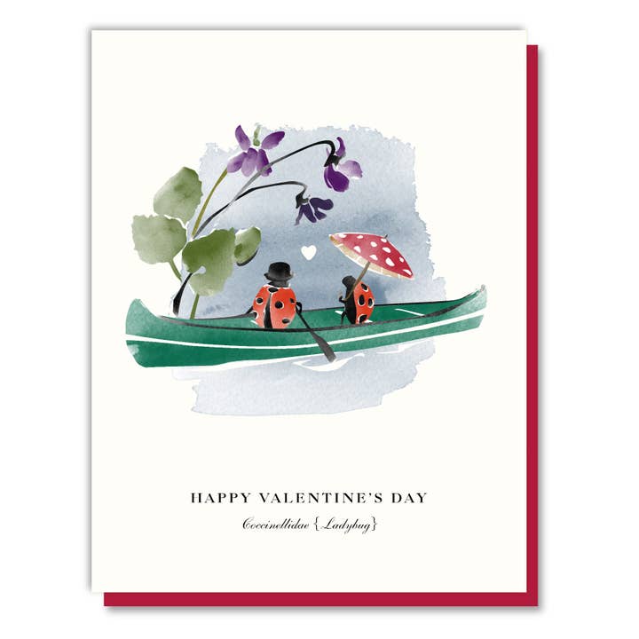 Ladybug Couple Valentine Card for wholesale by Driscoll Design