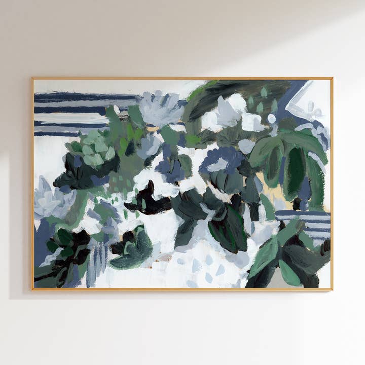 St. George's, Astratto, Arte da Parete Incorniciata per la vendita all'ingrosso da parte di Green Barn Studio