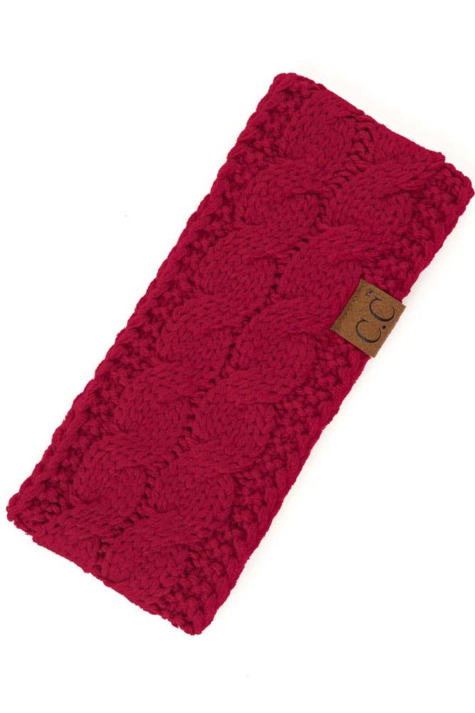 Hana - Wholesale Fashion Headband - Women's - C.C Cable Knit Solid Headband45
