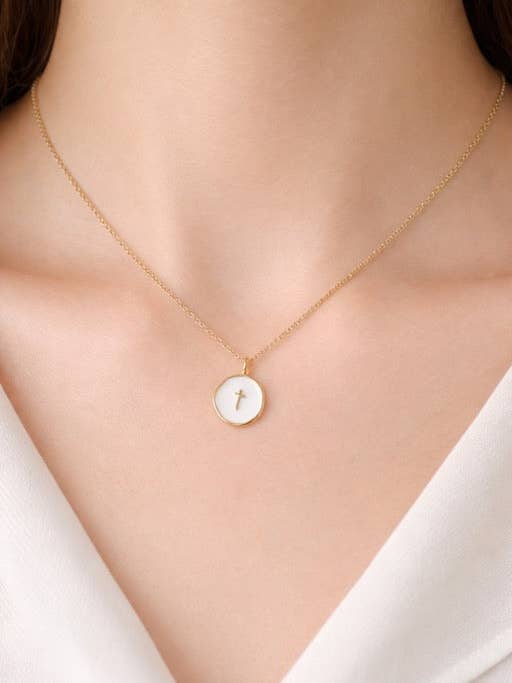 Halskæde med korsvedhæng for engroshandel hos TLD Designs