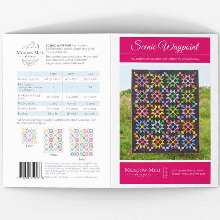 Scenic Waypoint - Printed Pattern for wholesale by Meadow Mist Designs