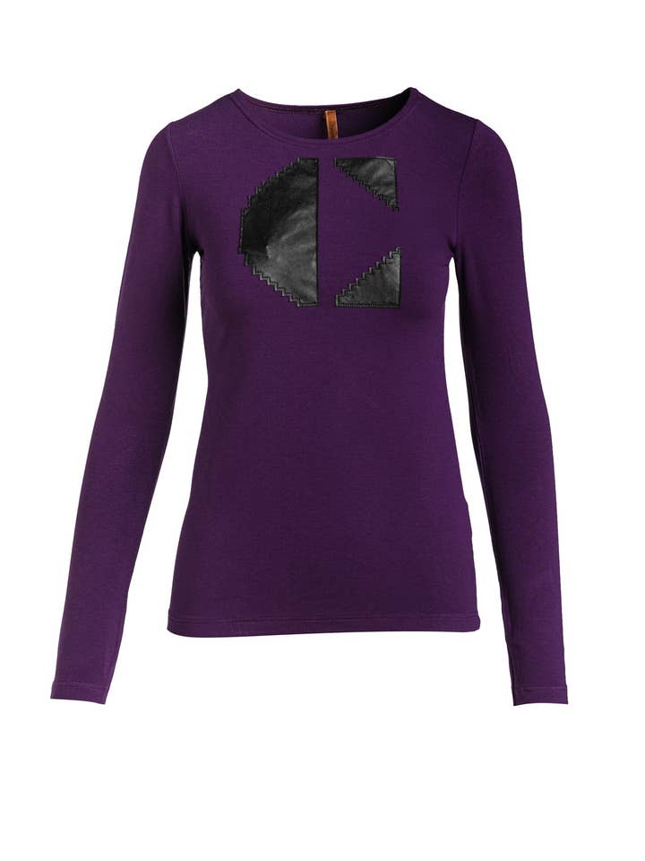 Top a maniche lunghe con logo C'melanzana per la vendita all'ingrosso da parte di conquista