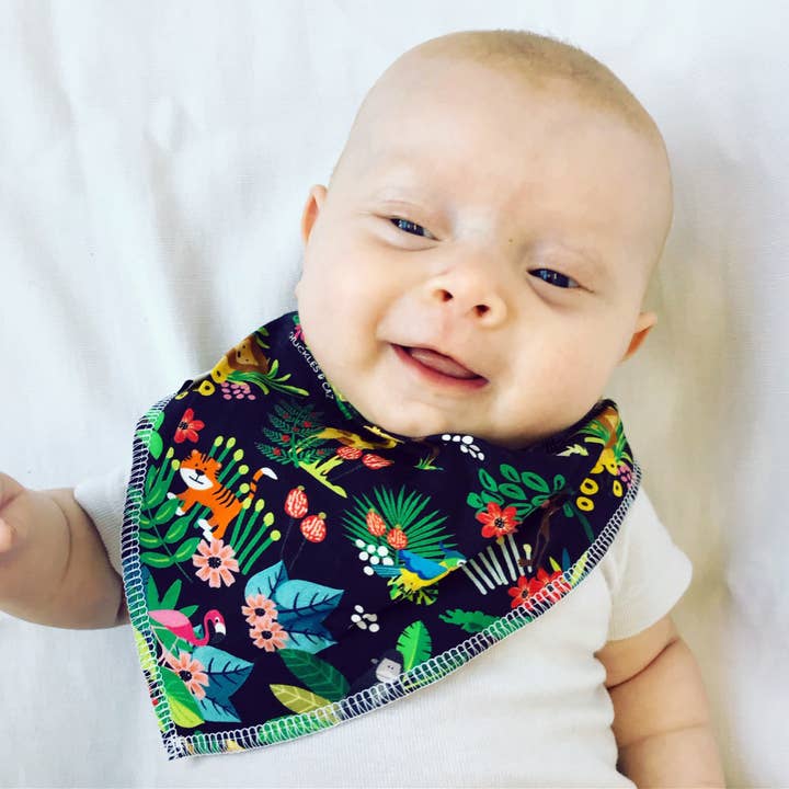 Jungle Dribble Bib for wholesale by Chuckles & Caz