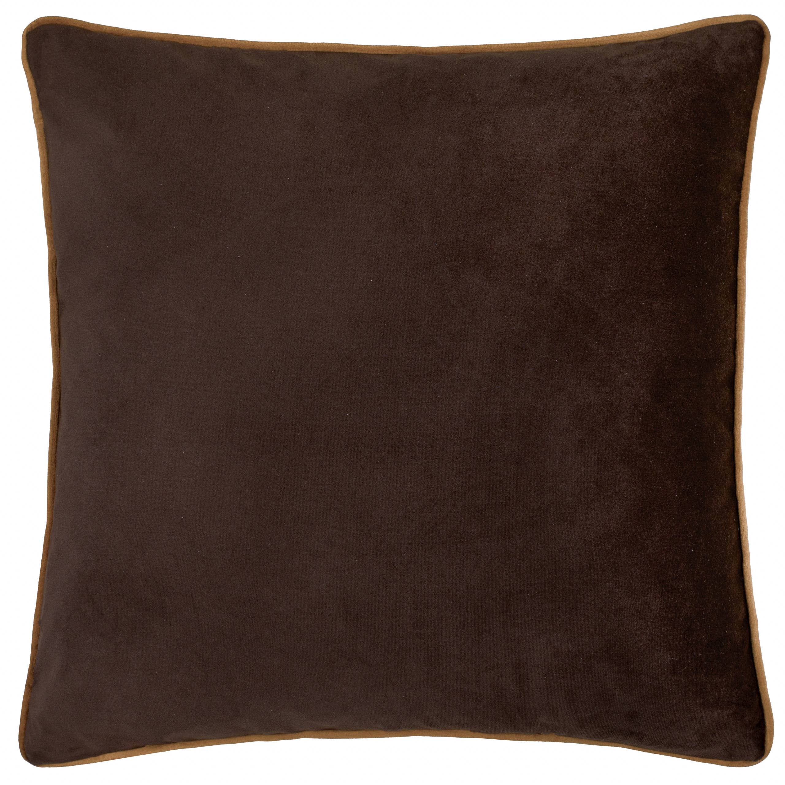 Chocolate Caramel Meridian Velvet Cushion Chocolate/Caramel for wholesale on Faire0