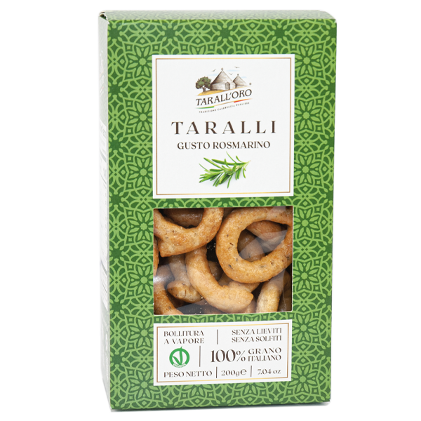 Kensington Food Company - Wholesale Crackers - Rosemary Infused Taralli Crackers0
