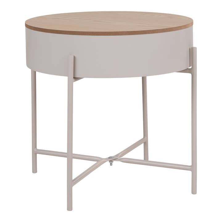 Beige Grey Sisco Side Table for wholesale on Faire2