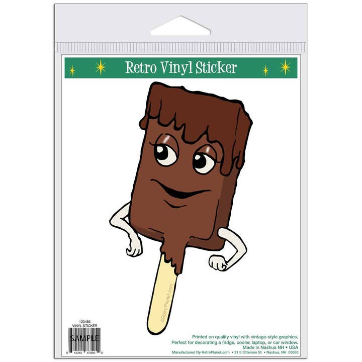 RetroPlanet – wholesale Sticker – Dancing Ice Cream Bar Sticker1