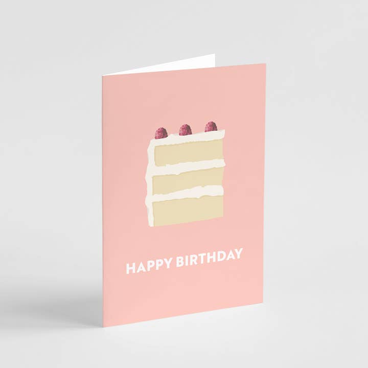 Popsy Press - Wholesale Birthday card - Happy Birthday Cake Card - Cute Happy Birthday Card