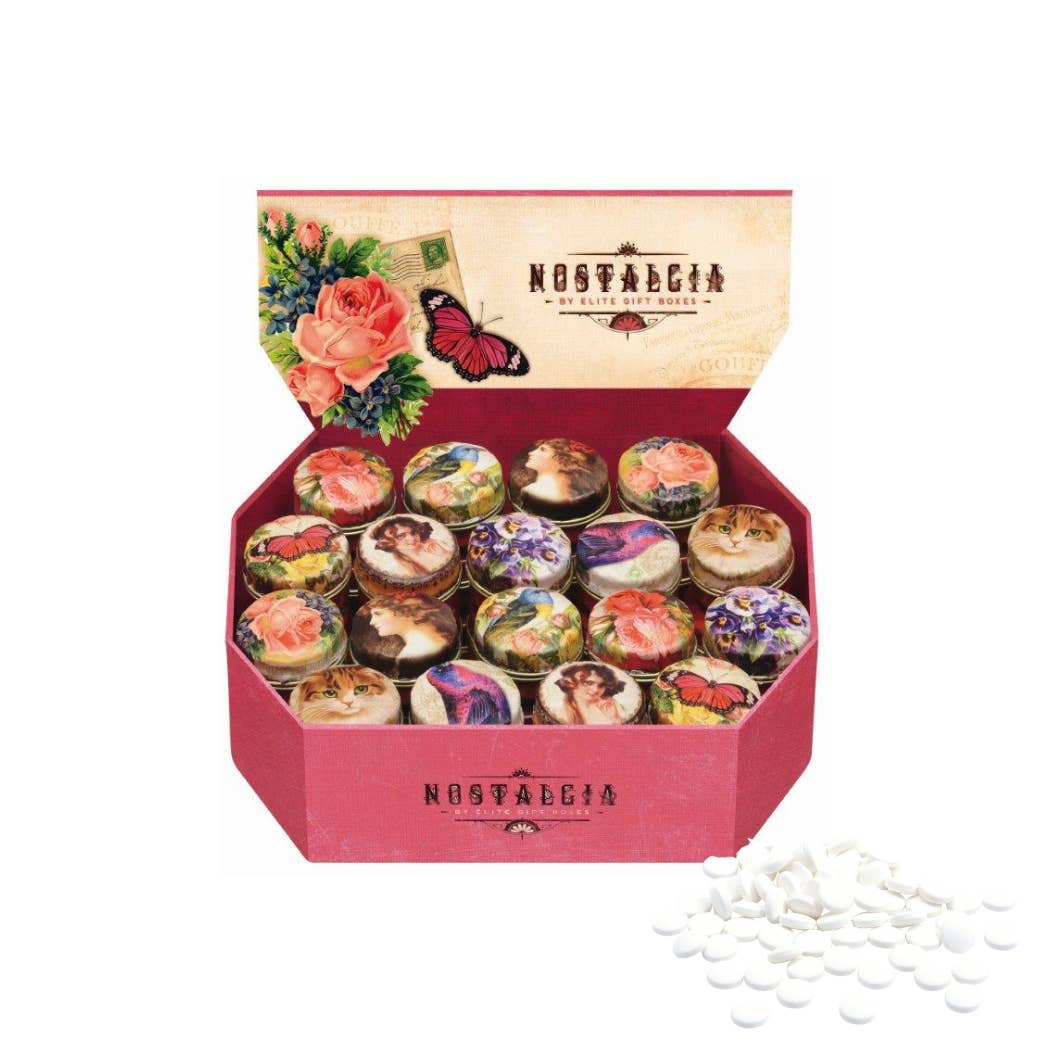Tin Treats – wholesale Decorative box – Nostalgia - Mini Pill Tin with Mini Mints