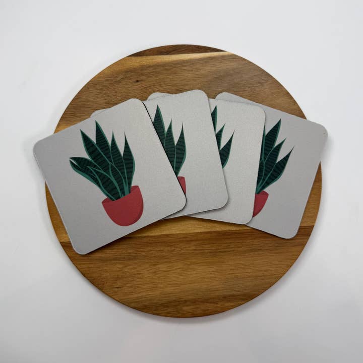 Snake Plant Coaster for wholesale by Mud & Honey