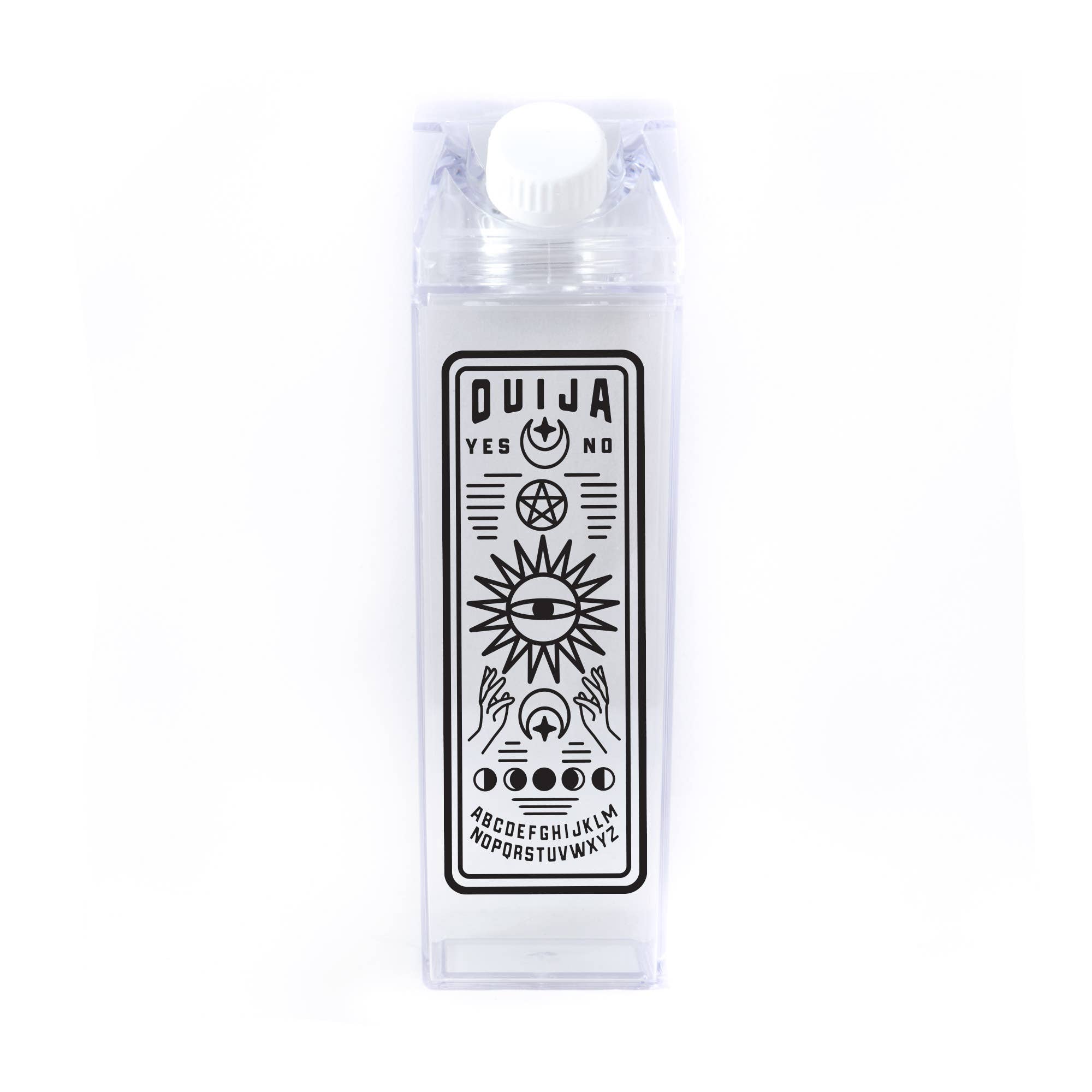 femfetti - Wholesale Water Bottle - Witchy Tarot Card Milk Carton Water Bottle2