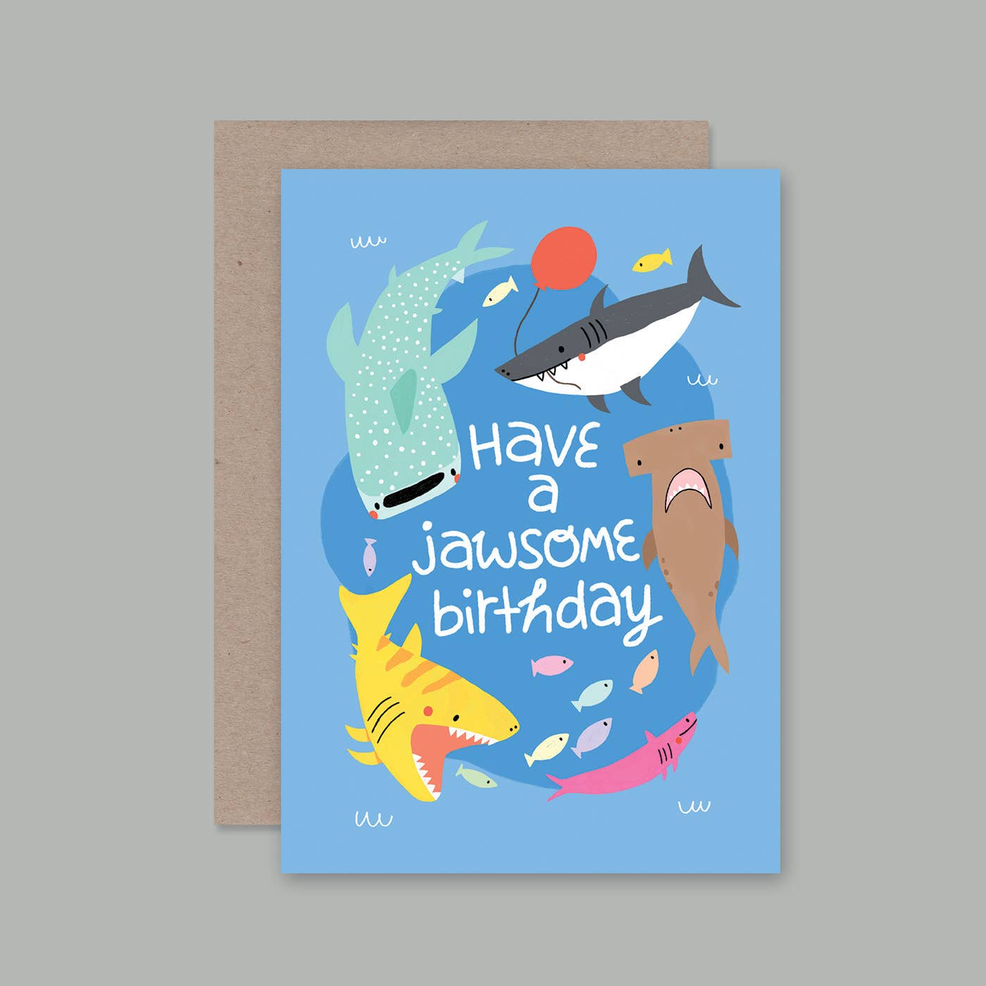 AHD Paper Co - Wholesale Birthday card - HAVE A JAWSOME BIRTHDAY card