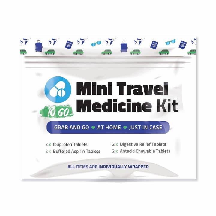 Purple Mini Travel Medicine Kit for wholesale by Kit U Safe