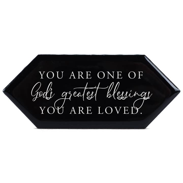 Tabletop Black Tile You Are One Of Gods for wholesale by Dicksons