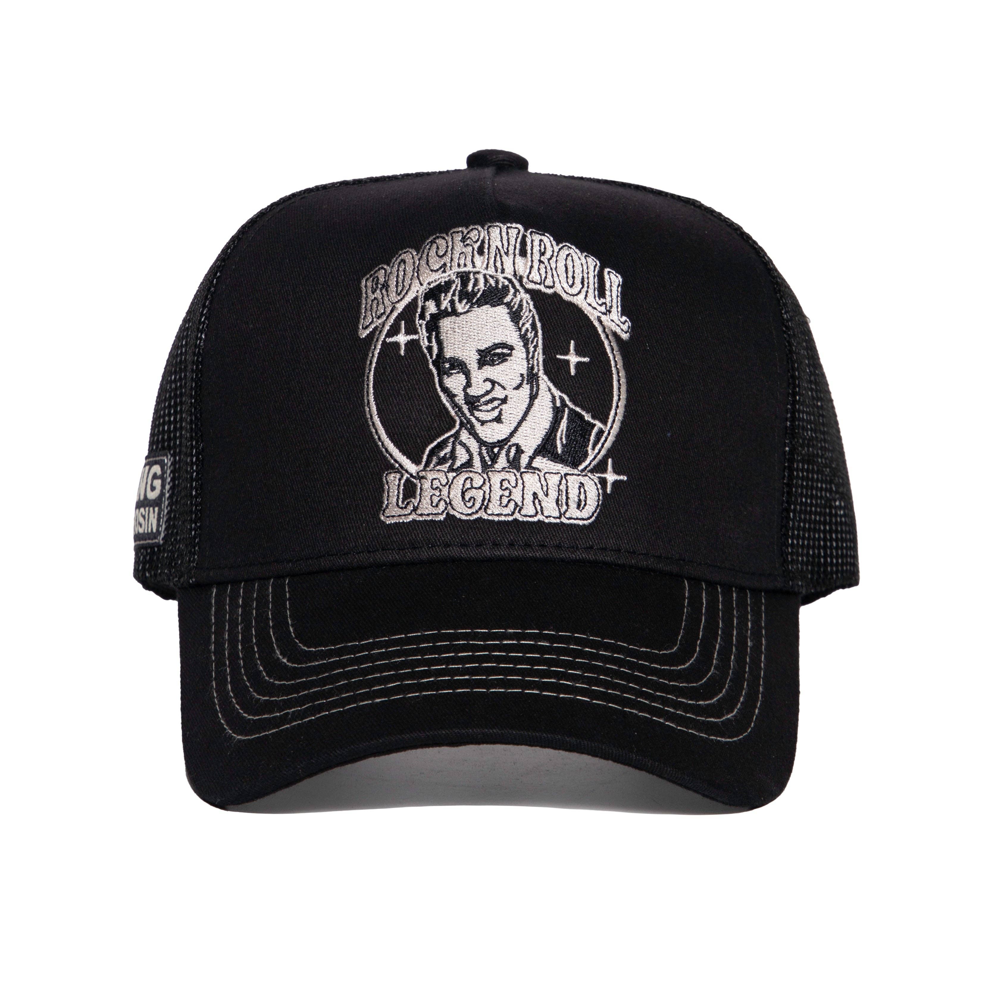 noir Casquette Trucker « Rock 'n' Roll Legend » en vente sur Faire1