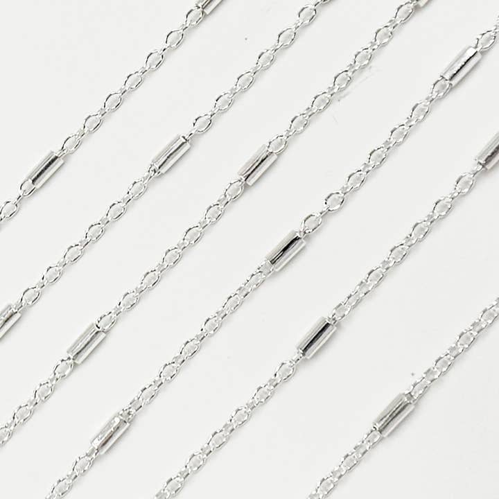 Tresor Jewelry Inc. - Vente Collier maille et chaîne - Y133SS. Chaîne Tube Satellite en Argent Sterling2