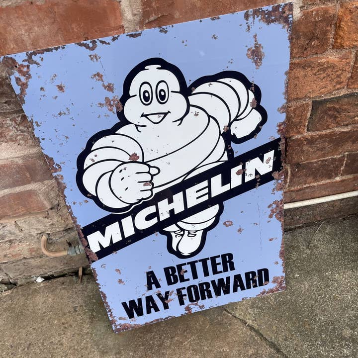 The British Metal Signs Company - Wholesale Sign - Michelin A Better Way Forward Tires Metal Vintage Sign