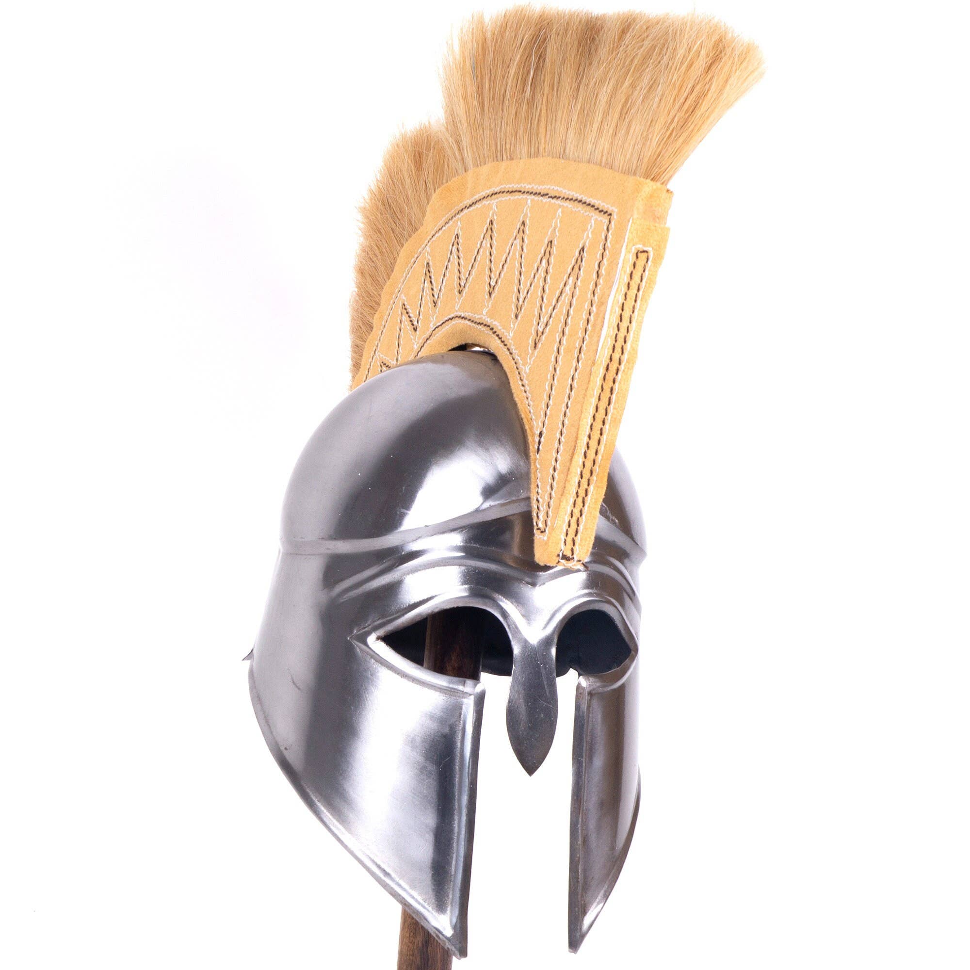 India Overseas Trading Corporation - Wholesale Costume - Unisex - Medieval Greek Corinthian with Plume, Warrior Armor Helmet2