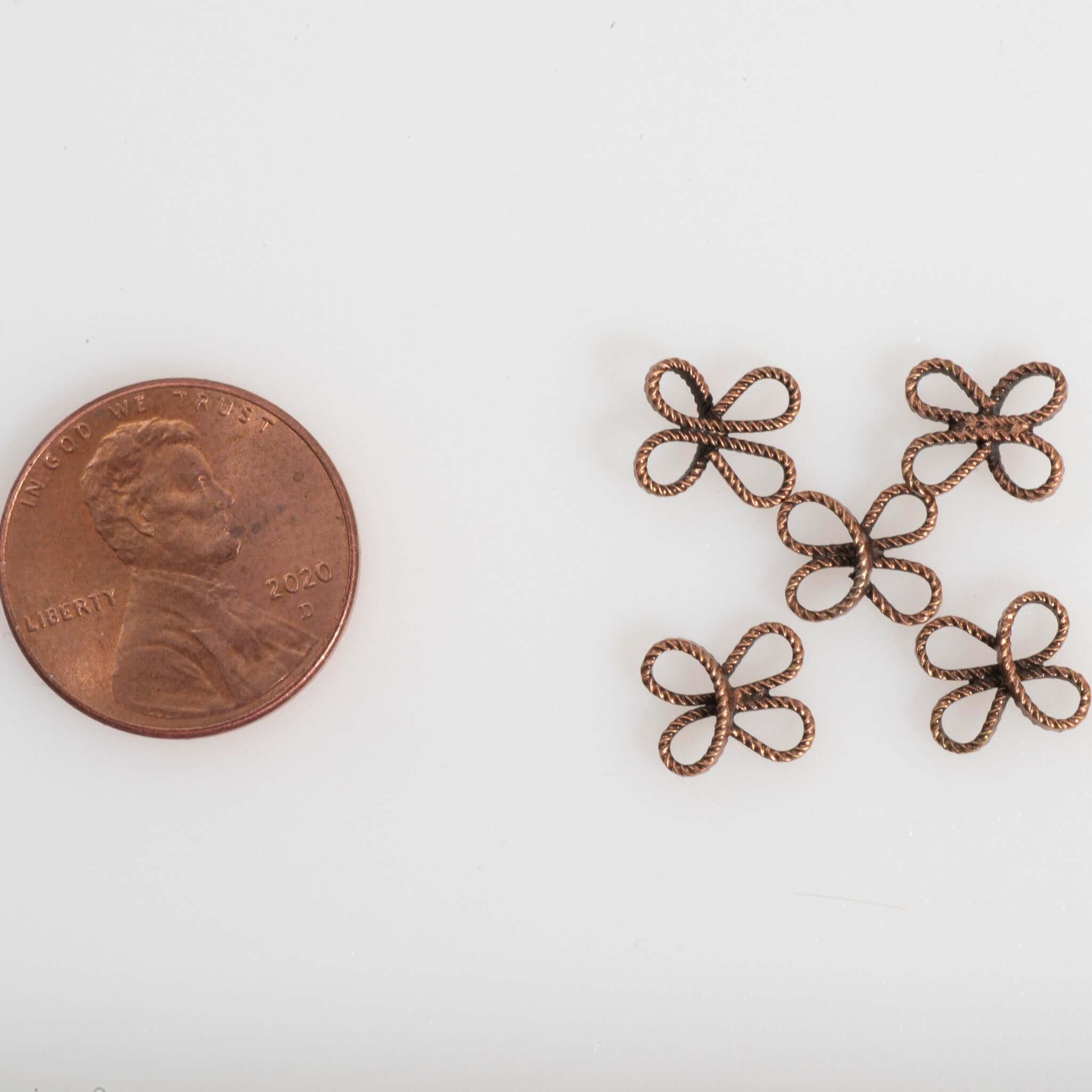 Continental Beads - Wholesale Individual Charm/Pendant - Filigree Flower Connector - Measure 9mm - Available in Multiple Colors - Sold Individually - CON10208