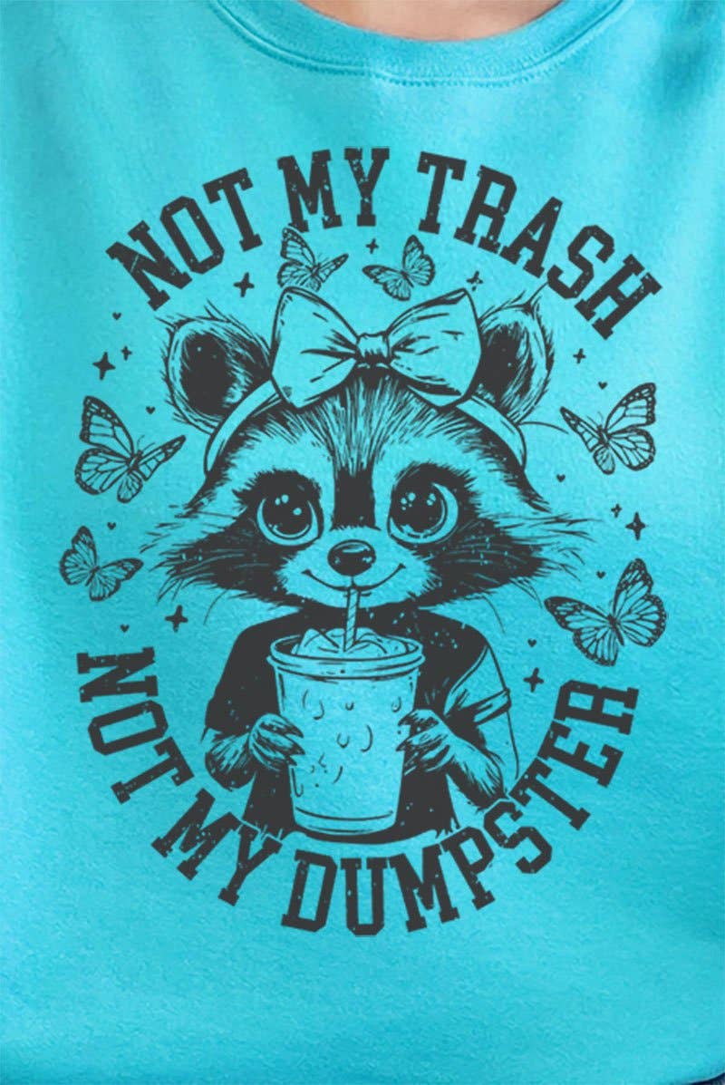 Wholesale Accessory Market - Wholesale Graphic Sweatshirt - Women's - Not My Trash Not My Dumpster Unisex NuBlend Crew Sweatshirt3