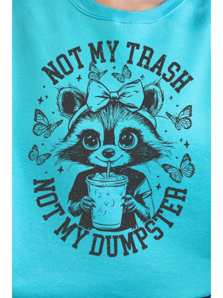 Wholesale Accessory Market - Wholesale Graphic Sweatshirt - Women's - Not My Trash Not My Dumpster Unisex NuBlend Crew Sweatshirt3