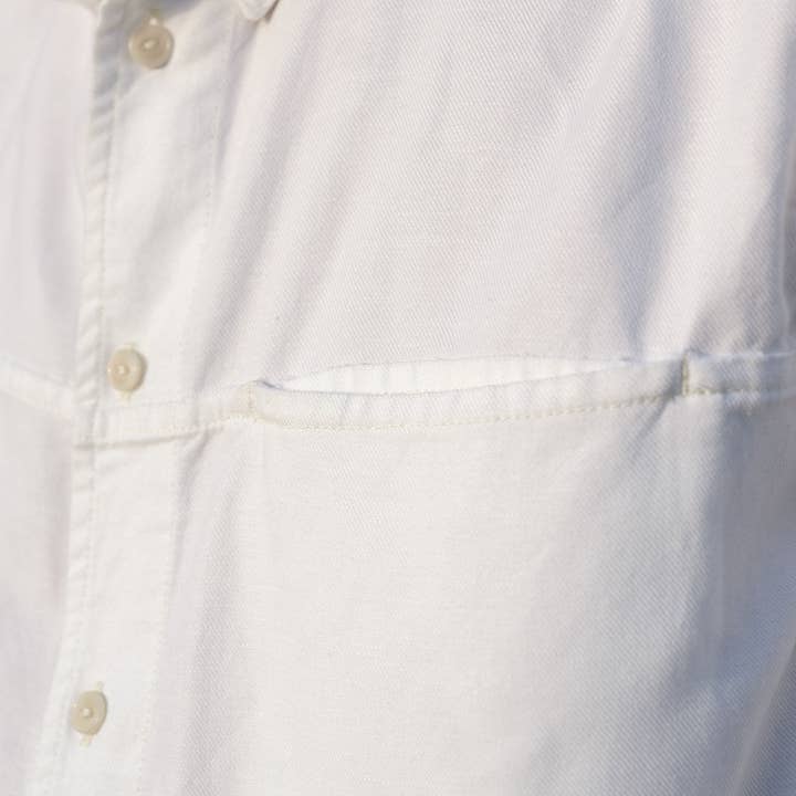 Yarmouth Oilskins – wholesale Buttoned-down shirt – Men's – The Yarmouth Shirt - White3