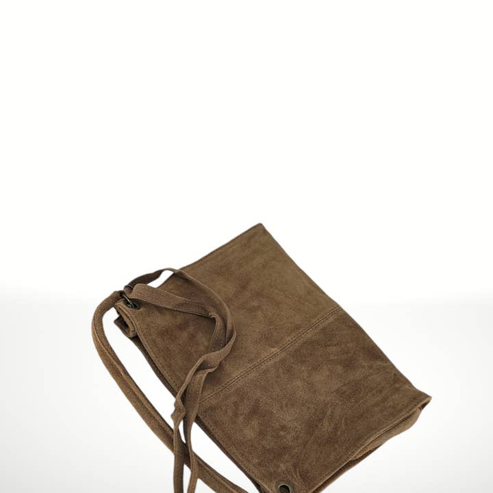 ITALIAN'S LEATHER - Wholesale Shoulder Bag - Women's - Riccio Suede Leather Bag 22021419