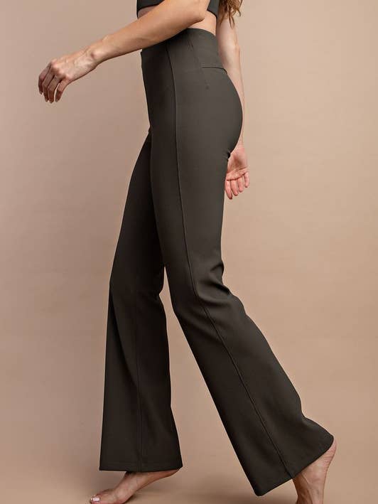 Sunday Morning - Venta al por mayor Leggings modernos - Mujer - P566237 Leggins anchos de nylon con pinzas acanaladas