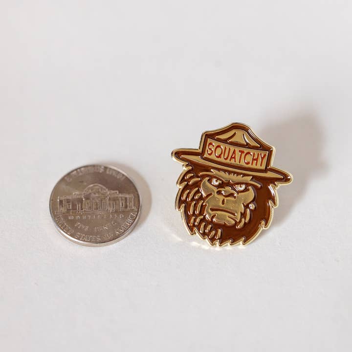 Squatchy - Wholesale Lapel Pin/Button - Enamel Pin, Squatchy | Collectible Bigfoot Lapel Pin2