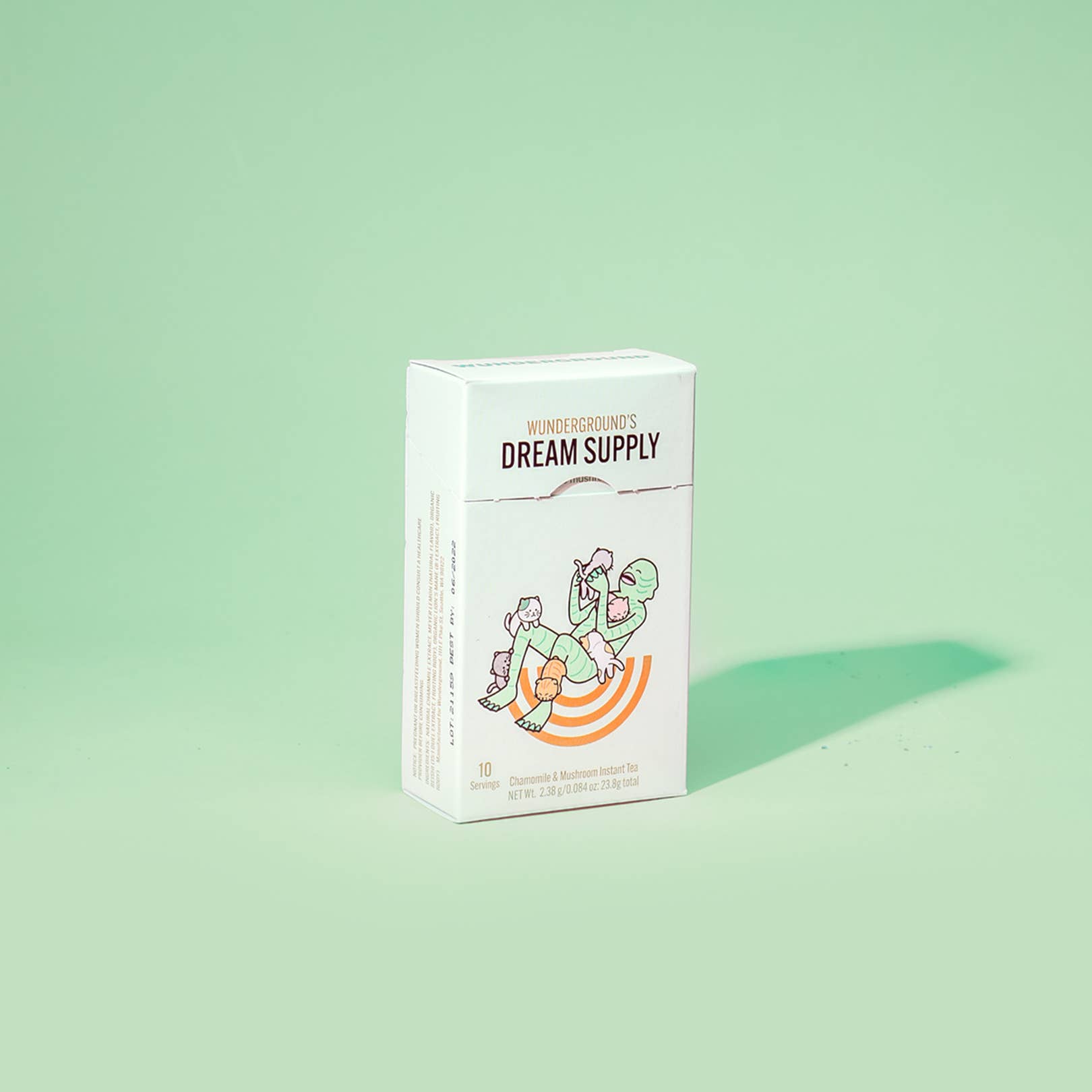 Wunderground - Wholesale Health/Detox Tea - Dream Supply Mushroom Instant Tea (10-Serving Carton)