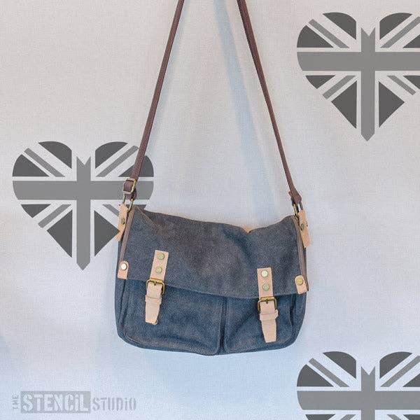 The Stencil Studio – wholesale Stencil/craft die – Union Jack Heart Stencil3