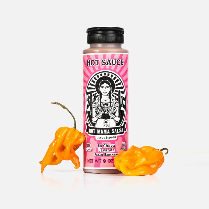Hot Mama Salsa - Wholesale Hot Sauce - La Chava Lavanda Hot Peach Habanero Hot Sauce