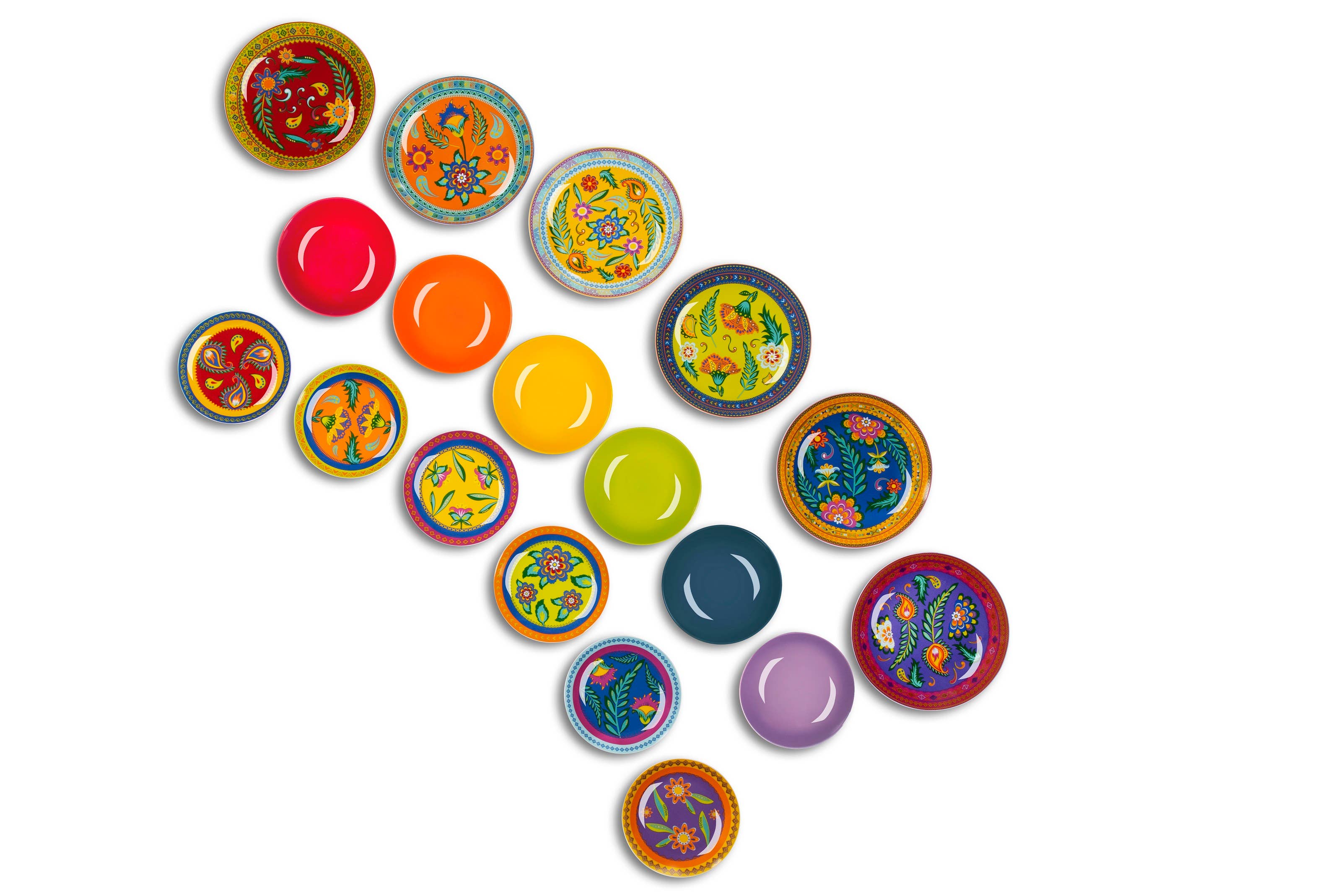 multicolour 18-Piece Dinnerware Set Gipsy Soul for wholesale on Faire1