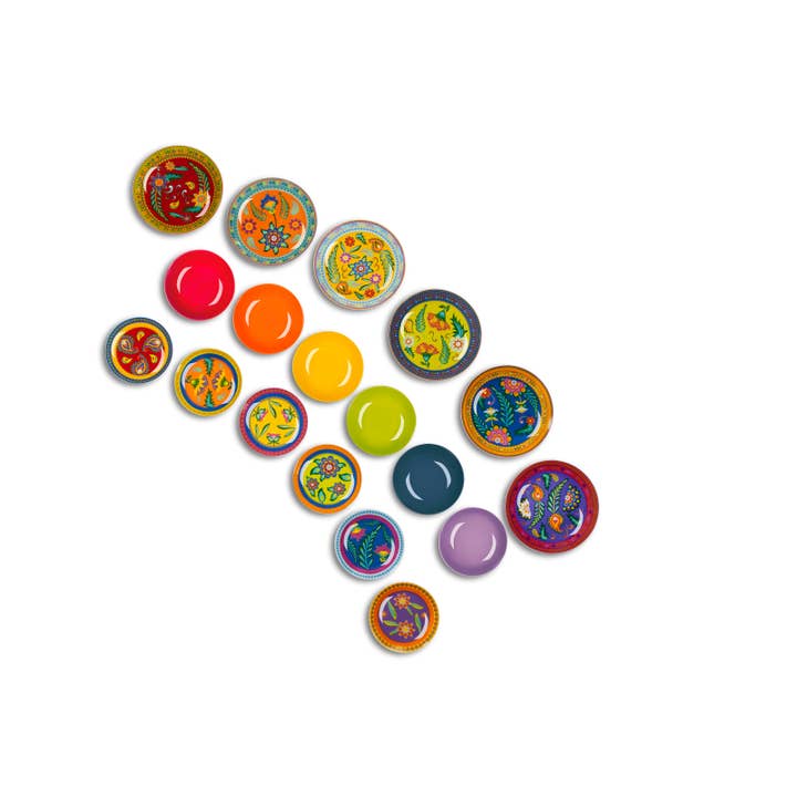 multicolour 18-Piece Dinnerware Set Gipsy Soul for wholesale on Faire1