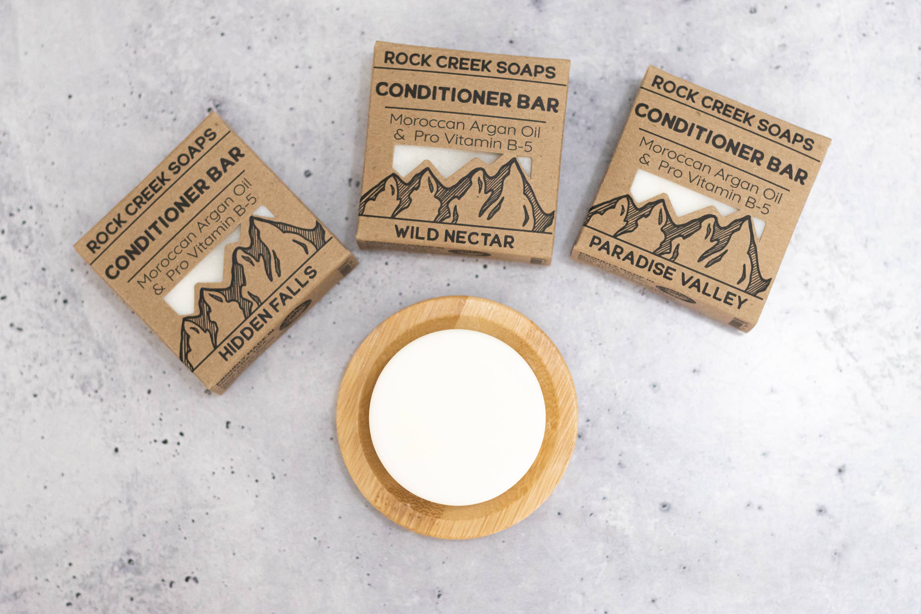 Rock Creek Soaps - Wholesale Shampoo Puck/Solid Shampoo - Shampoo & Conditioner Bar Sampler Box5