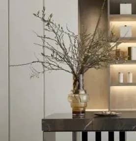 Element Accessories EU - Vente Vases - Vase XXL, style rétro, verre ambré épais : TYLER 46AM5