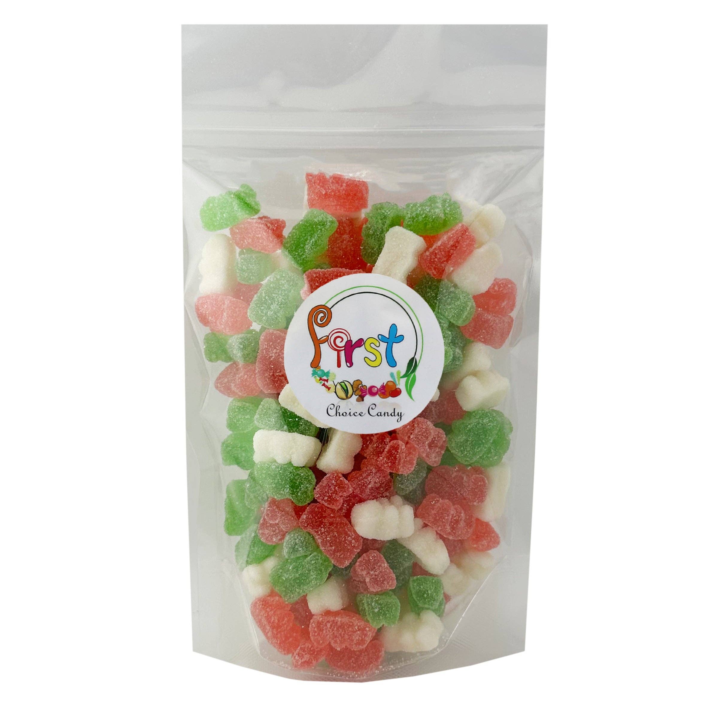 First Choice Candy - Wholesale Gummy - CHRISTMAS  SOUR GUMMY BEARS MIX1
