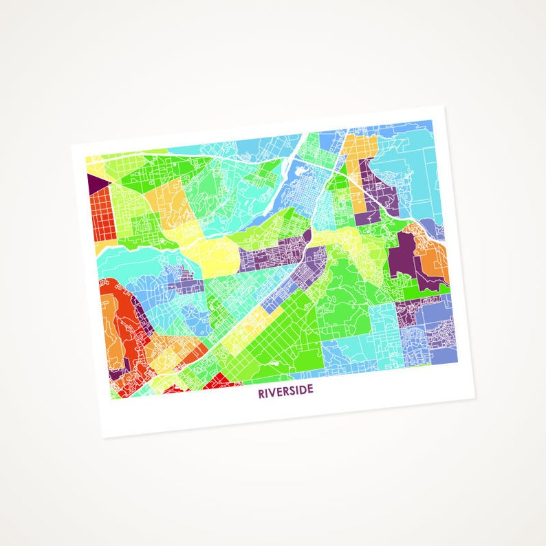 Juanita's Adventures - Wholesale Art Print - Juanitas Riverside Map Print0