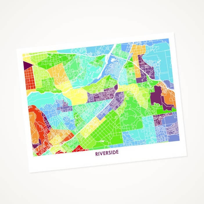 Juanita's Adventures - Wholesale Art Print - Juanitas Riverside Map Print