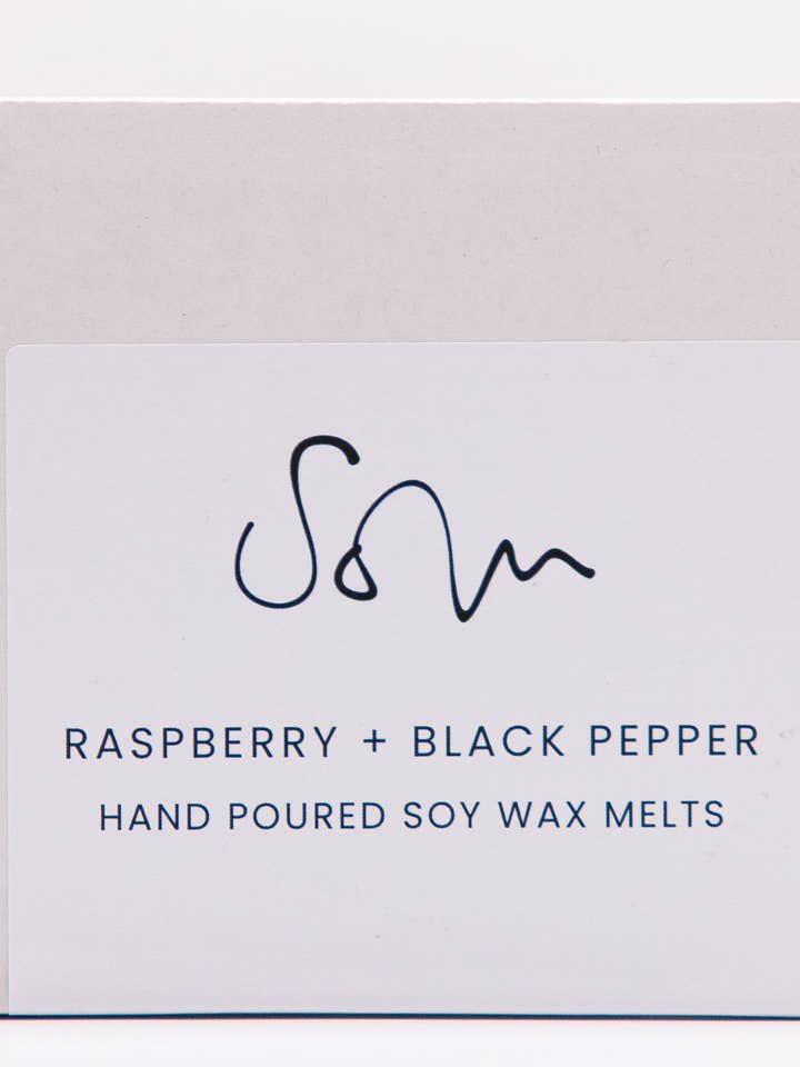 Raspberry + Black Pepper Wax Melt for wholesale by Solu Candles