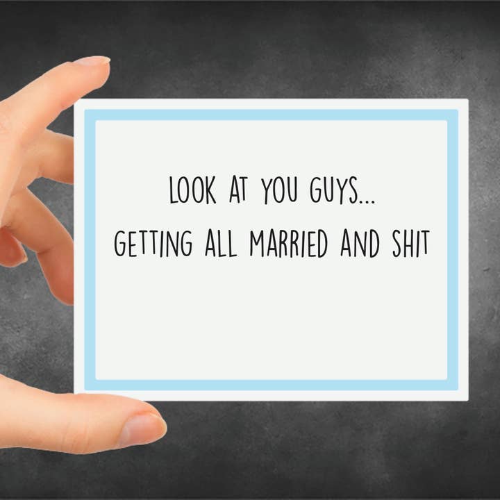 Snarky Card - Wedding - Look At You Guys for wholesale by Snarky Megs