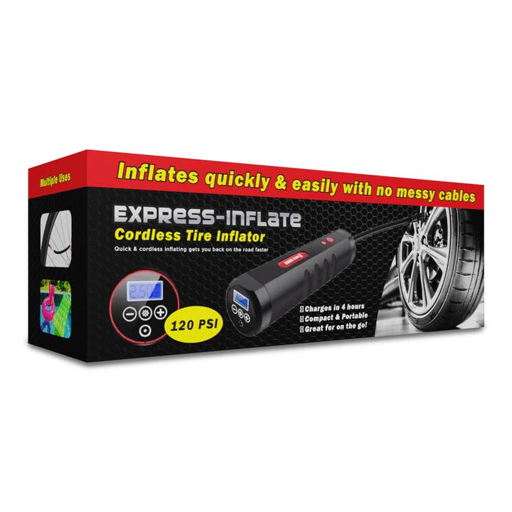 Showcase - Wholesale Inflatables - AccelAIR Cordless Portable Tire Inflator | As Seen onTikTok