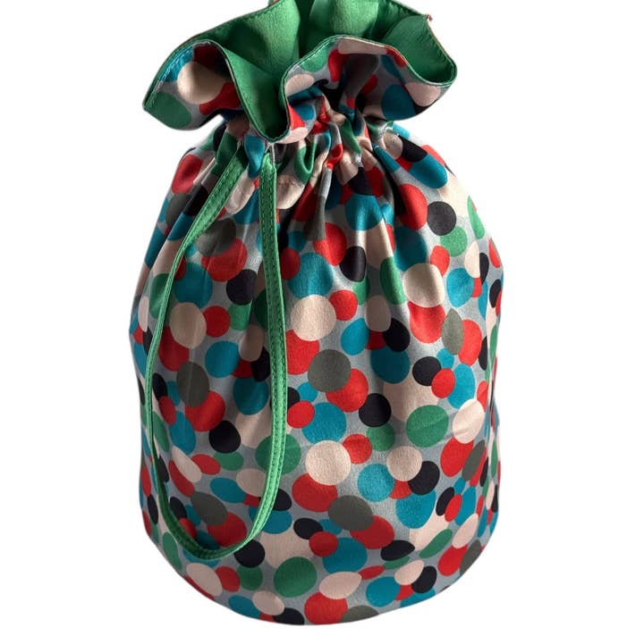 Medium Reusable Fabric Gift Bag | Polka Dots for wholesale by Shiki Wrap
