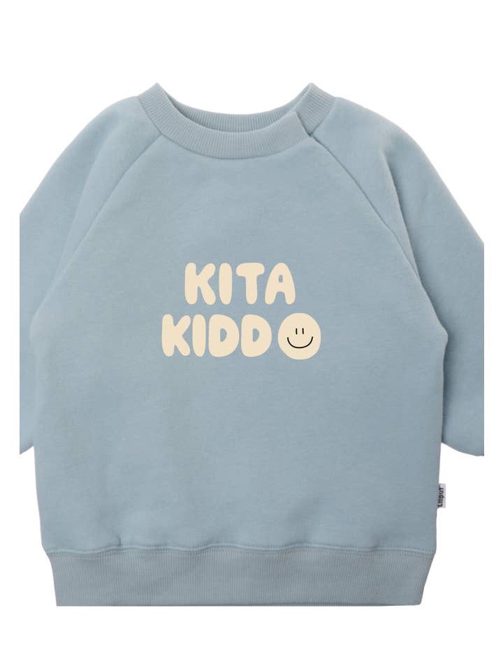 Liliput - Wholesale Sweatshirt - Kids - Light blue sweatshirt with "Kita Kiddo" print2