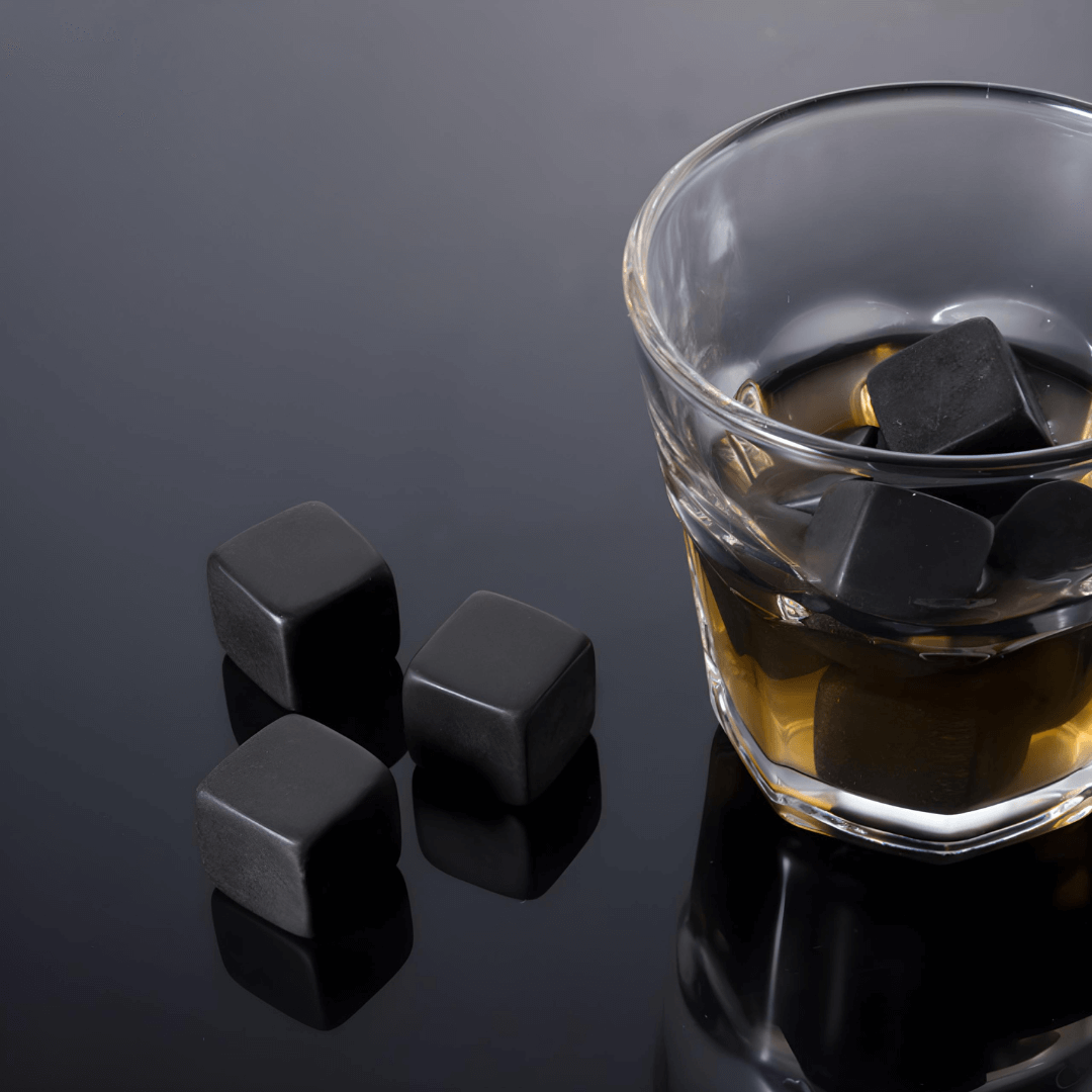 TsukiGlass – wholesale Drink chilling cubes – 9 WHISKY ICE STONES4