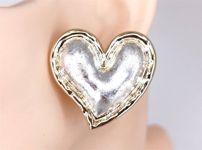 Greater Goods Imports & Wholesale - Wholesale Stud/Post Earrings - E1865 TE6808 Love Earrings