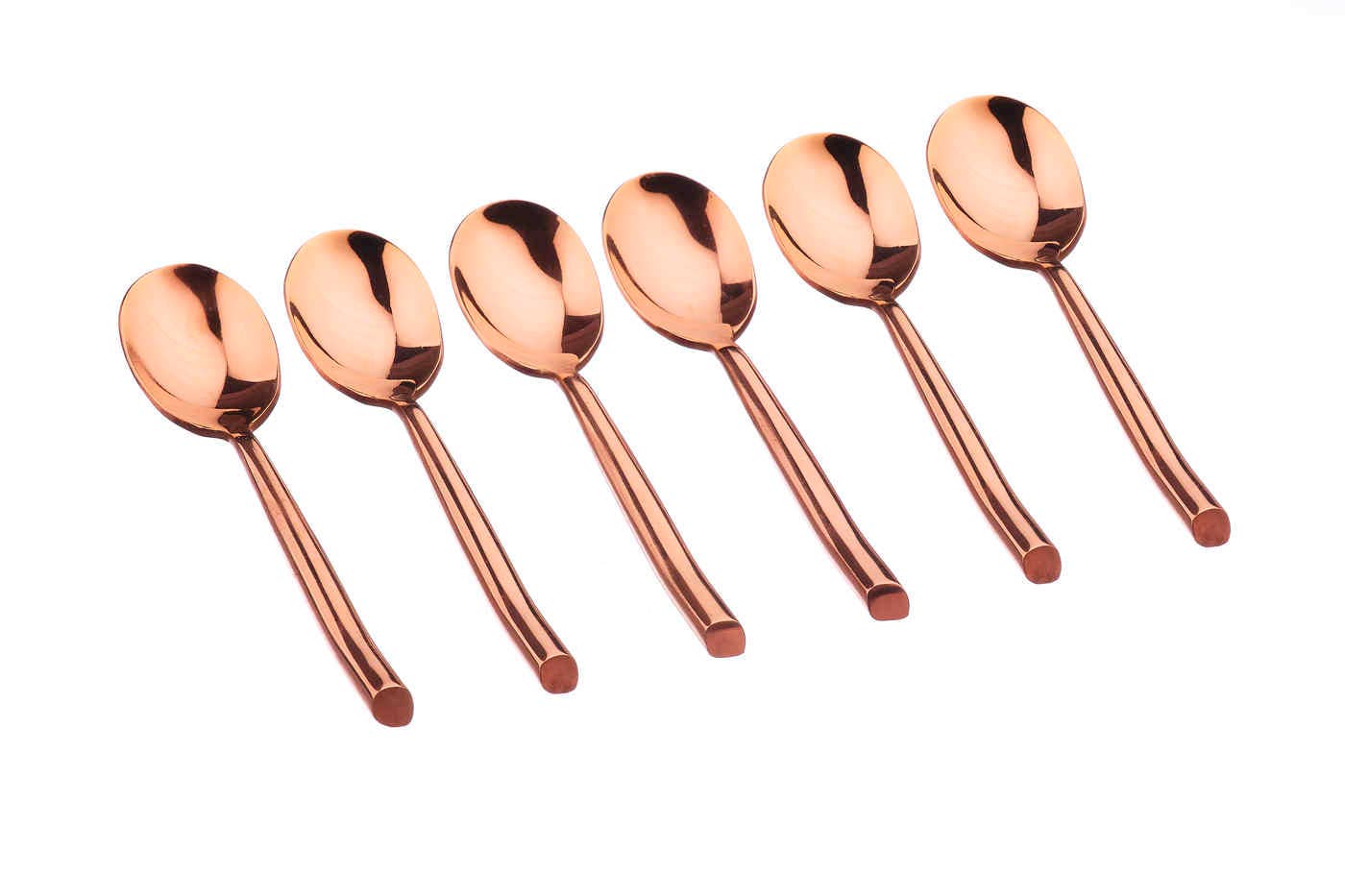Björn - Wholesale Table Spoon (Cutlery) - Knut set of 6 small spoons - Copper0