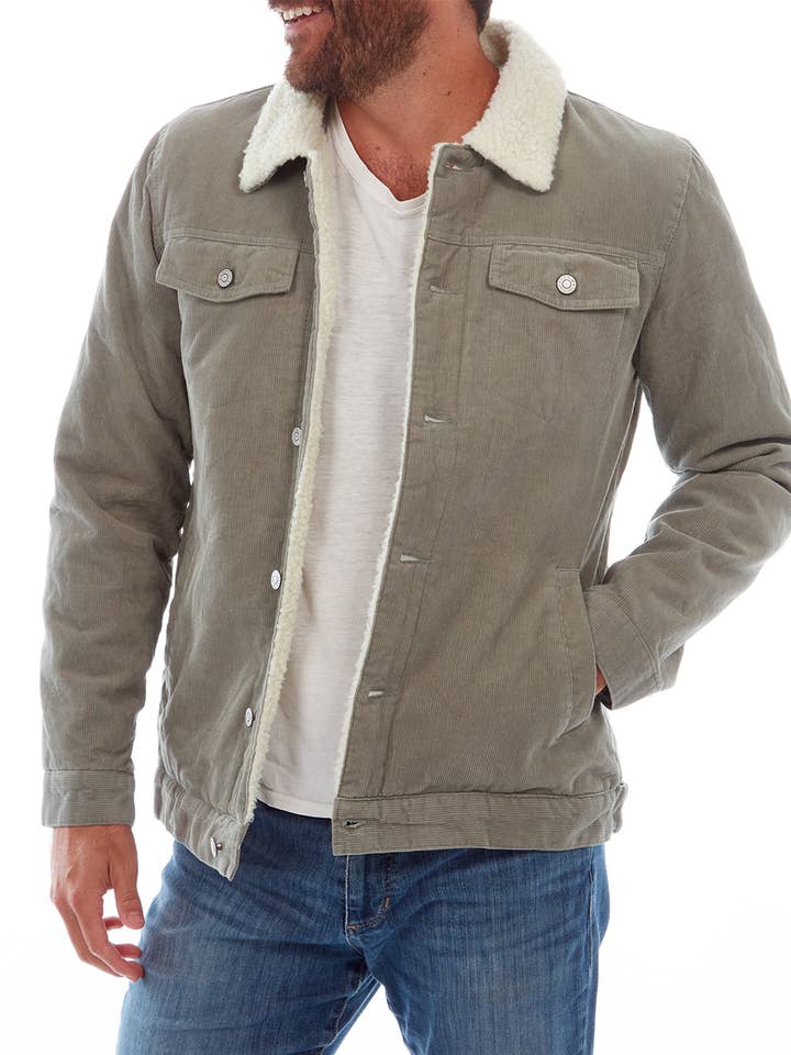 Corduroy Trucker Jack met Sherpa Voering & Kraag - 2 kleuren en andere Mannen kleding wholesale inkopen. Gratis retourzendingen en een 60-dagen netto betalingstermijn op Faire.com trends op Faire.