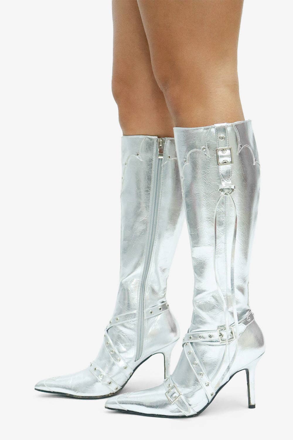 Lemonade Shoes - Wholesale Boots – Women’s - GUNNER - Western Stiletto Boots w/ Studs5