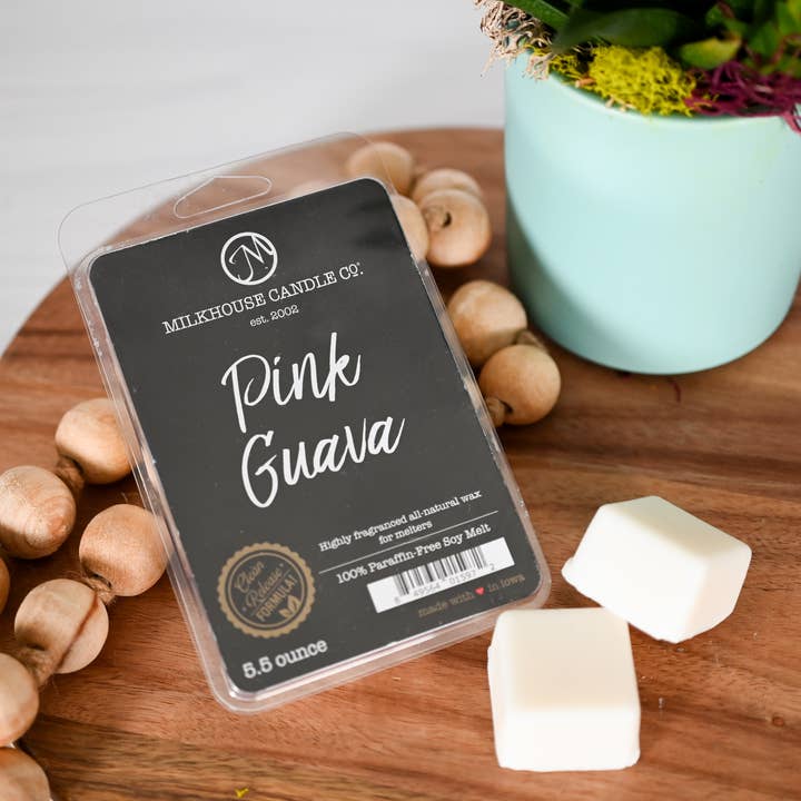 Milkhouse Candle Company - Wholesale Wax Melt - 5.5 oz Wax Melts: Pink Guava1